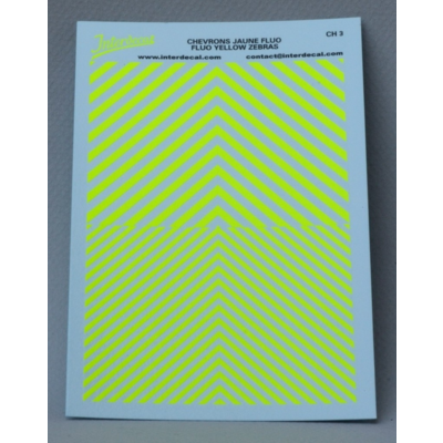 Décalcomanies Chevrons Rouge INTERDECAL 1/43 - Lot Autocollants 120x80mm Pour Maquettes