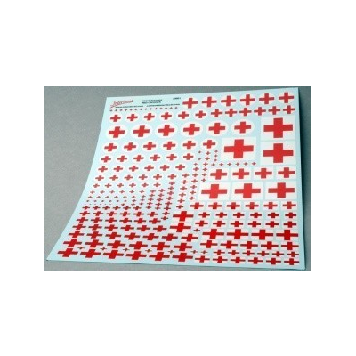 Décalcomanies "Secours Ambulatoires" Rouge Pour Maquettes 1/87 - 177x80mm - Marque INTERDECAL